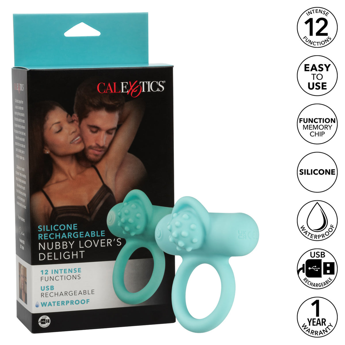Silicone Recharge Nubb Love Delight Teal