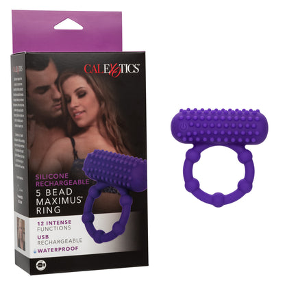 Silicone Recharge 5 Bead Maximus Ring