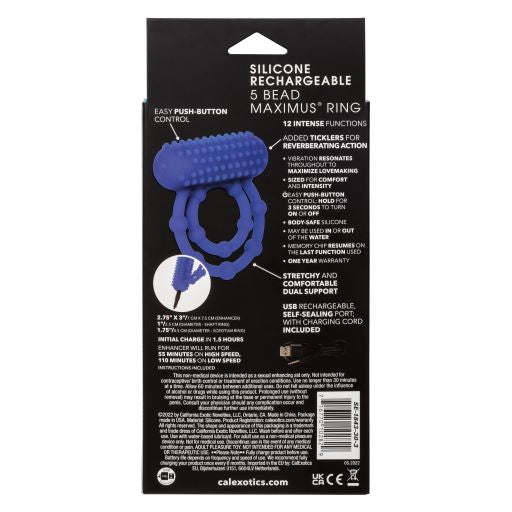 Silicone Recharge 10 Bead Maximus Ring