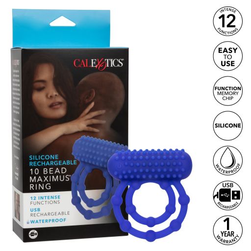 Silicone Recharge 10 Bead Maximus Ring