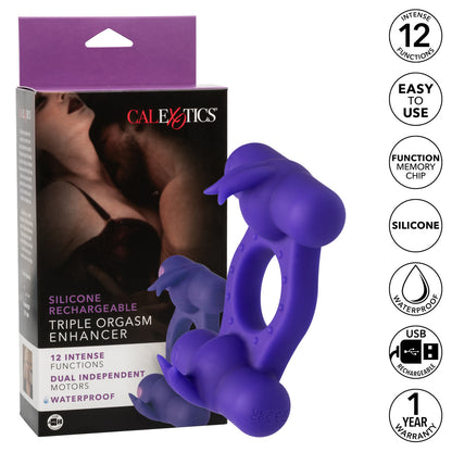 Silicone Recharge Triple Orgasm Purple