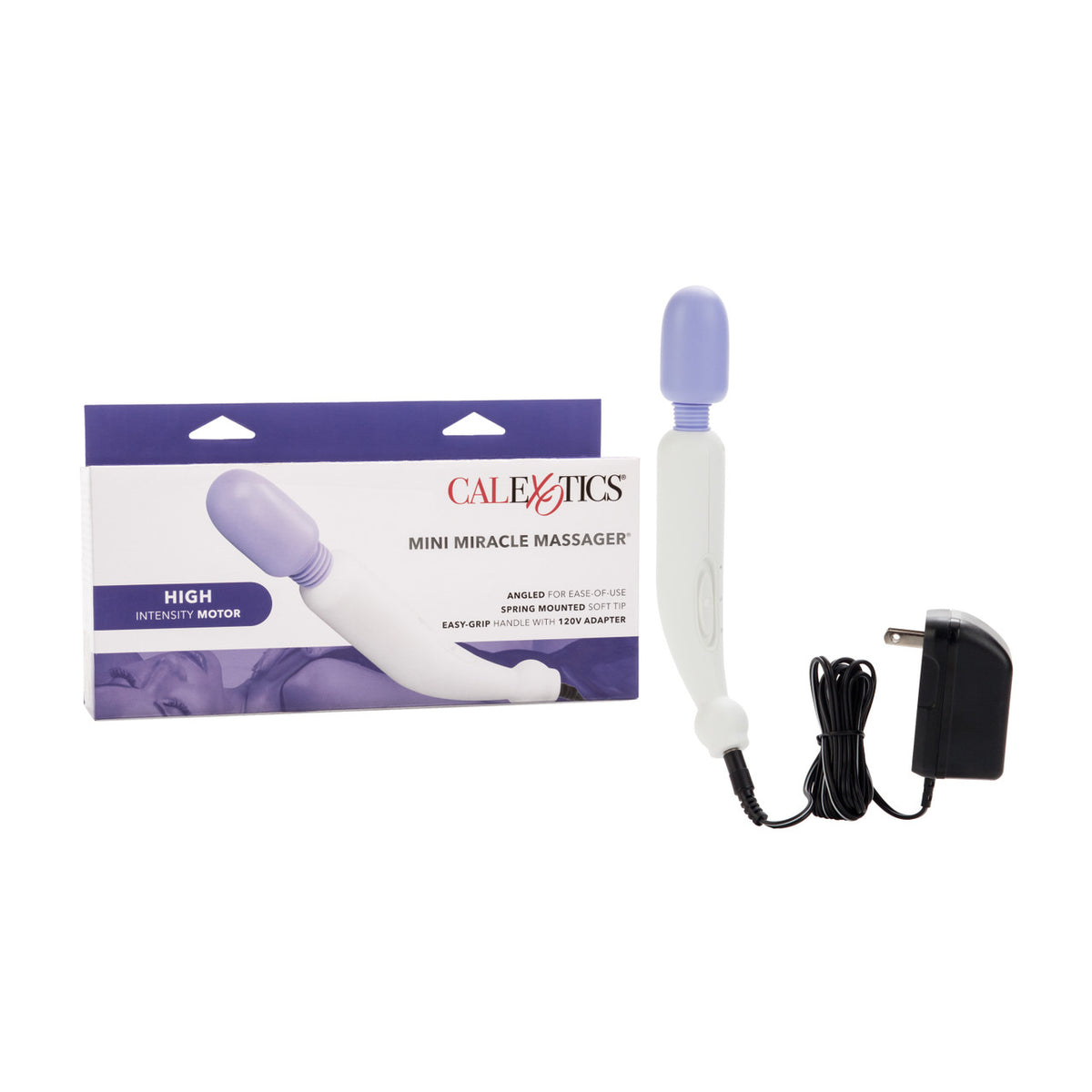 My Mini Miracle Massager Electric 2 Speed 120 Volt 8" - White/Purple