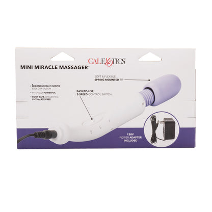 My Mini Miracle Massager Electric 2 Speed 120 Volt 8" - White/Purple