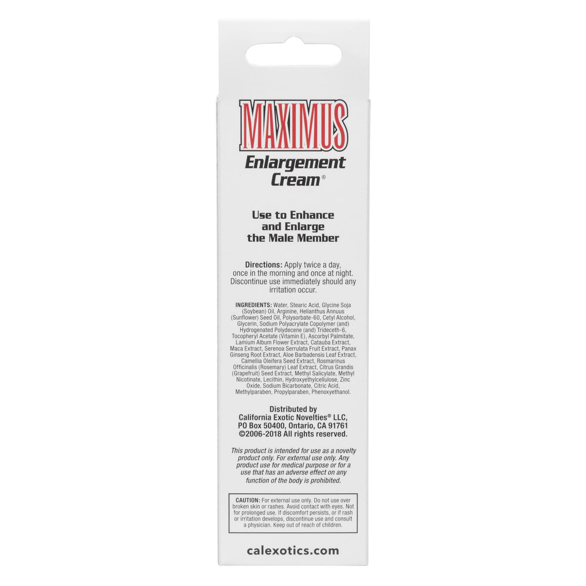 Maximus Enlargement Cream 1.5 Ounce