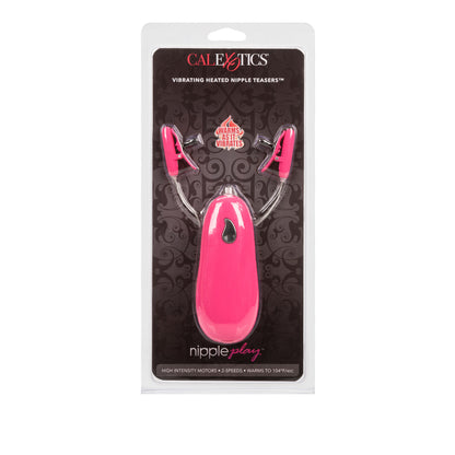 Vibrating Heated Nipple Teasers - Pink