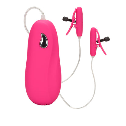 Vibrating Heated Nipple Teasers - Pink