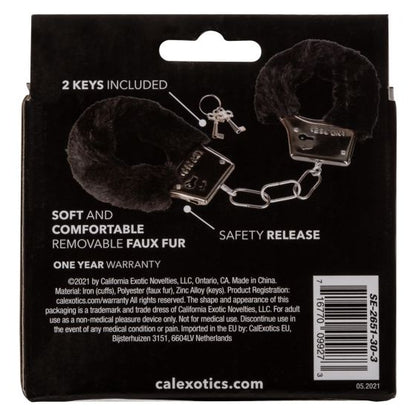 Playful Furry Cuffs Black