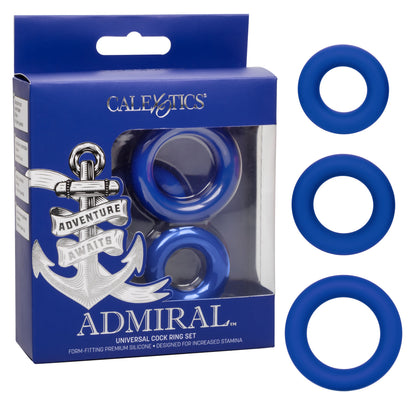 Admiral Universal Cock Ring Set Blue