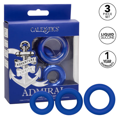 Admiral Universal Cock Ring Set Blue