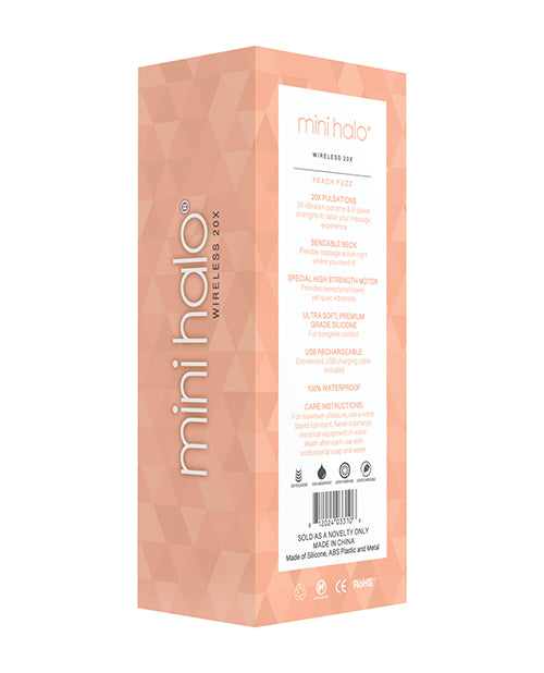 Mini Halo Wireless Wand 20x Silicone Peach Fuzz