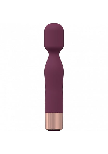 Loveline Glamour 10 Speed Mini-wand Silicone Rechargeable Waterproof Burgundy
