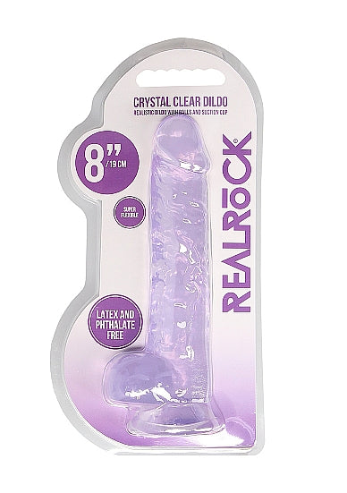 Realrock Realistic Dildo With Balls 8 inches
