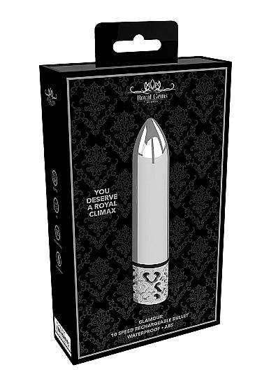 Royal Gems - Glamour - Abs Rechargeable Bullet - Silver