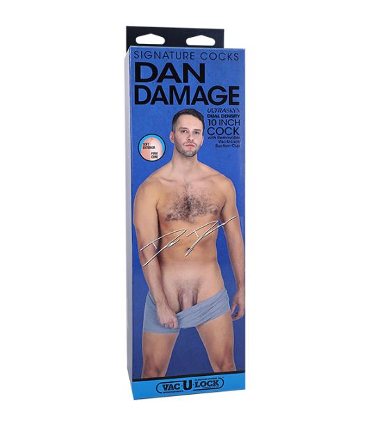 Signature Cocks Dan Damage 10 In. Ultraskyn Vac-u-lock Dildo