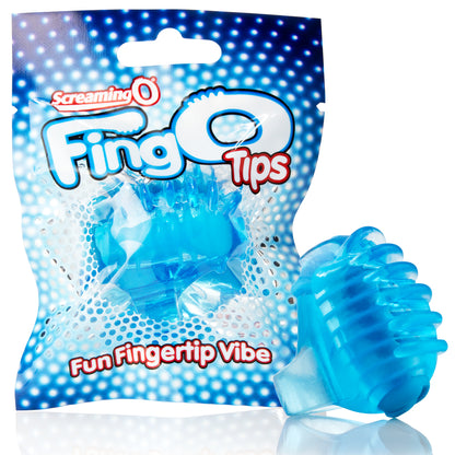 Screaming O FingO Tips - Blue