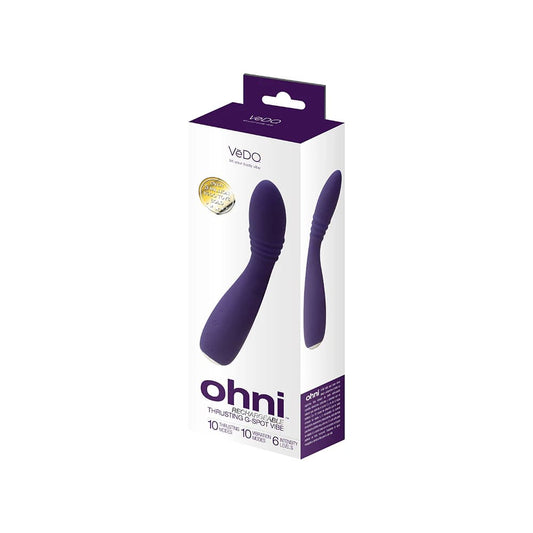 Vedo Ohni G-spot Thrusting Vibe Purple