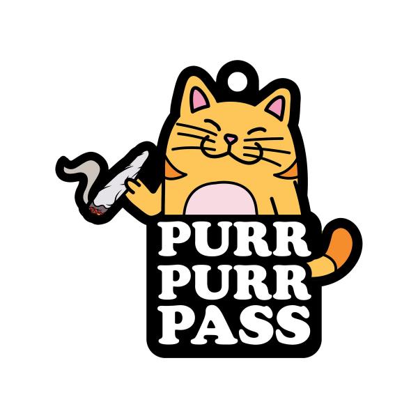 Wood Rocket Air Freshener Purr Purr Pass