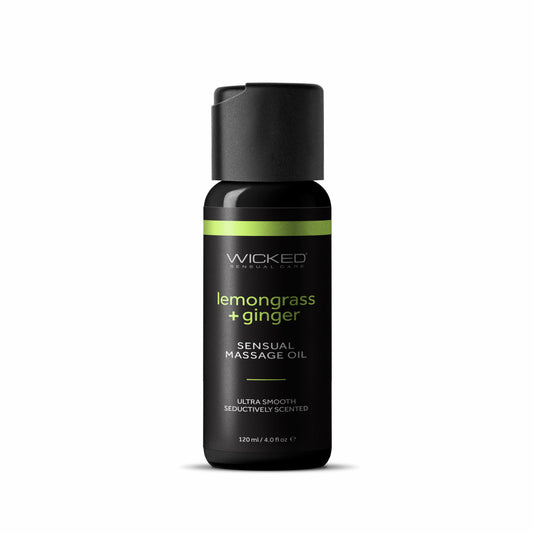 Wicked Lemongrass and Ginger Massage Oil 4oz