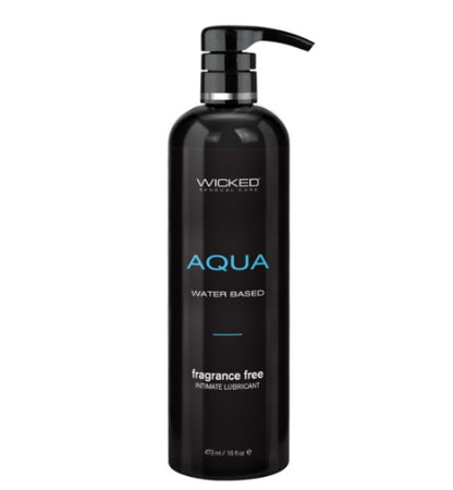 Wicked Sensual Care Aqua Waterbased Lubricant - 16 Oz Fragrance Free
