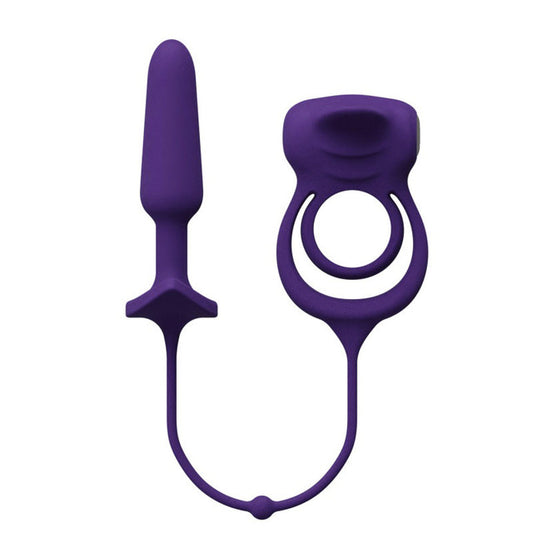 Vedo Humper Recharg/ Dual C-ring W/plug Purple