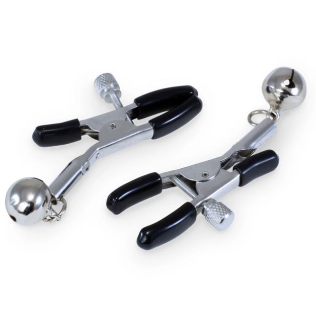 Kink Curious Ball Gag & Nipple Clamps Set Black