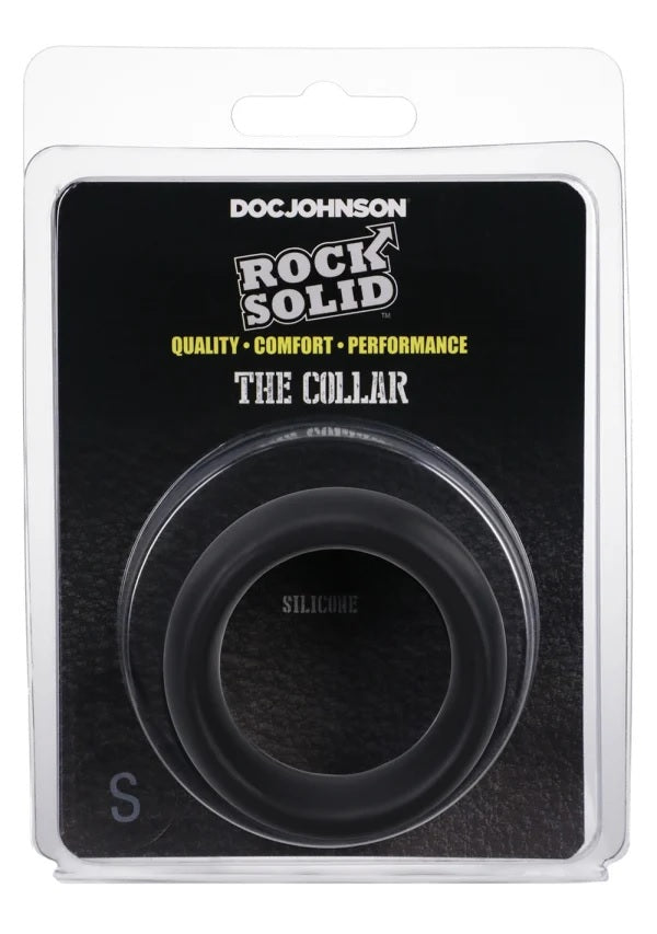 Rock Solid Silicone Black C Ring, Small (1 3/4in) In A Clamshell