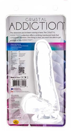 Clear Addiction 7 In Tpe Suction Cup Dong