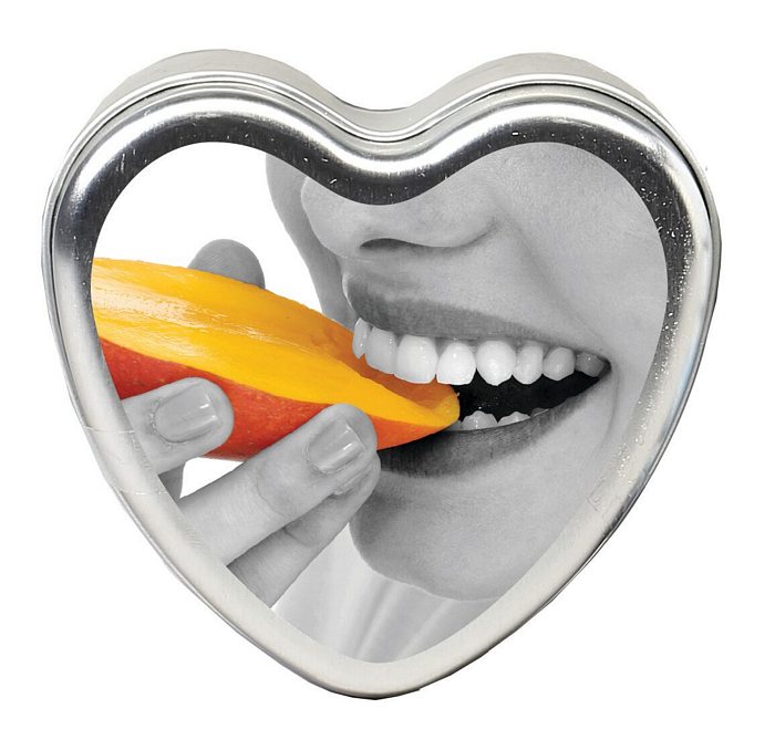 Candle 3-IN-1 Heart Edible Mango Margarita 4.7 OZ