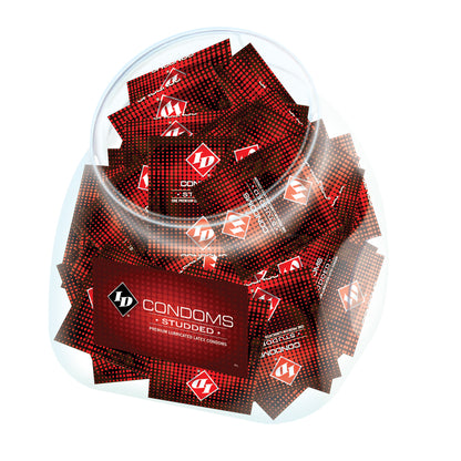 ID STUDDED CONDOM JAR 144PCS Out untill Mid June 2025