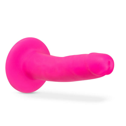 Neo Elite - 6-inch Silicone Dual-density Cock - Neon Pink