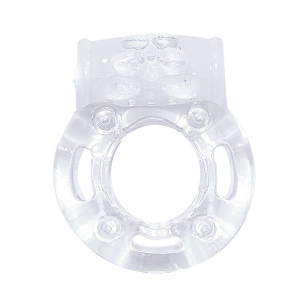 The Macho Crystal Collection Vibrating Cock Ring (clear)