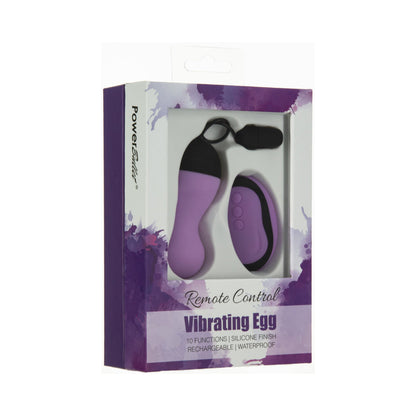 Simple & True Remote Control Vibrating Egg Purple