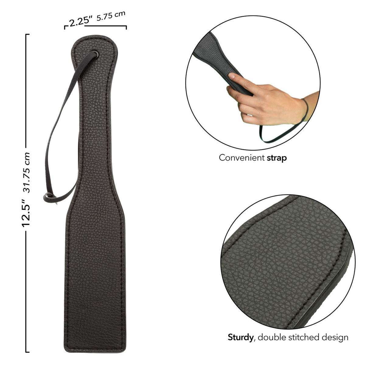 Nocturnal Collection Stitched Paddle - Black