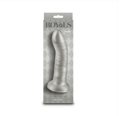 Royals Charlie 7 In. Metallic Curved Dildo Champagne