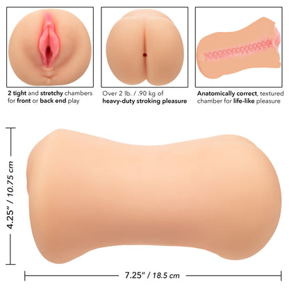 Stroke It Dual Entry Pussy Ass Ivory