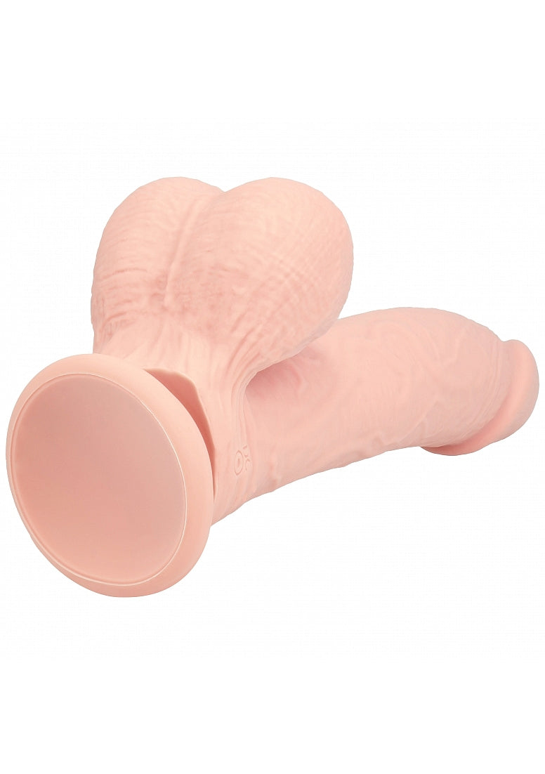 Realrock Rechargeable Dual Layered Vibrating Curved 6IN W/balls