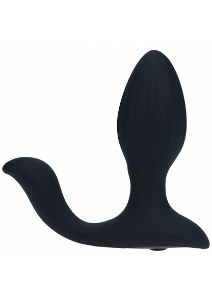 Levelz Vibrating & Rotating Silicone Anal Plug Black