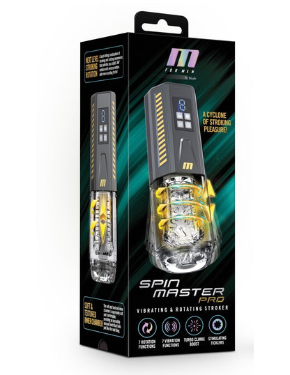 Blush M For Men Spinmaster Pro Stroker - Grey