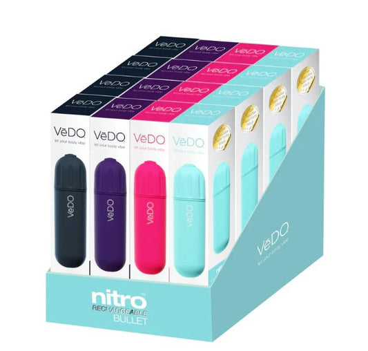 Vedo Nitro Recharg Bullet 16/PCS Assorted