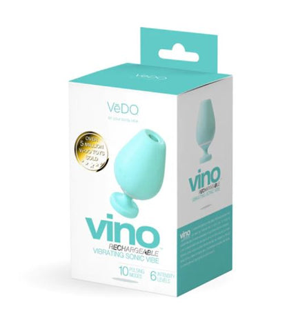 Vedo Vino Rechargeable Vibrating Sonic Vibe Turquoise