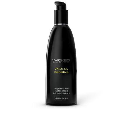 Wicked Aqua Sensitive Waterbased Hypoallergenic Unscented Lube 8oz
