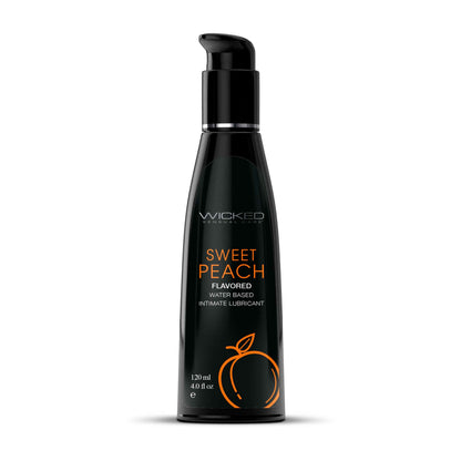 Wicked Aqua Sweet Peach Flavored Lubricant 4oz